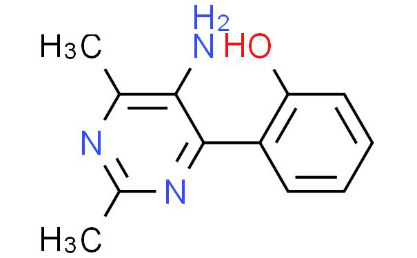 Phenol, 2-(5-amino-2,6-dimethyl-4-pyrimidinyl)-