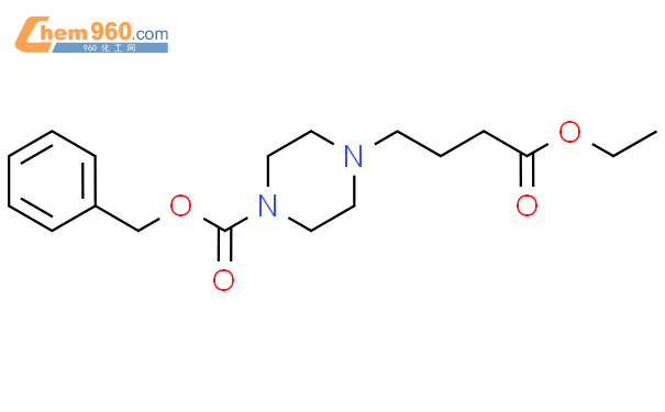 1-Piperazinebutanoic acid, 4-[(phenylmethoxy)carbonyl]-, ethyl ester