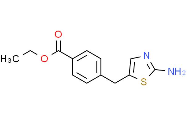 Benzoic acid, 4-[(2-amino-5-thiazolyl)methyl]-, ethyl ester