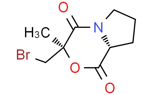 (3R,8AR)-3-Bromomethyl-3-methyl-tetrahydro-pyrrolo[2,1-c][1,4]oxazine-1,4-dione