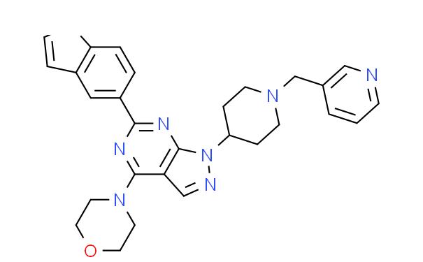 6-(1H-吲哚-5-基)-4-(4-吗啉基)-1-[1-(3-吡啶基甲基)-4-哌啶基]-1H-吡唑并[3,4-D]嘧啶