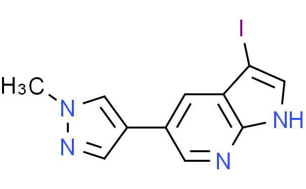 1H-Pyrrolo[2,3-b]pyridine, 3-iodo-5-(1-Methyl-1H-pyrazol-4-yl)