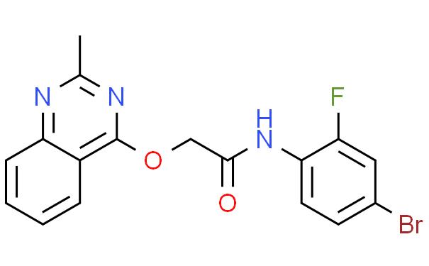 N-(4-bromo-2-fluorophenyl)-2-(2-methylquinazolin-4-yl)oxyacetamide