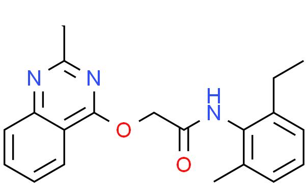 N-(2-ethyl-6-methylphenyl)-2-(2-ethylquinazolin-4-yl)oxyacetamide