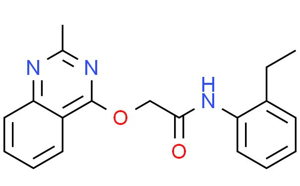 N-(2-ethylphenyl)-2-(2-methylquinazolin-4-yl)oxyacetamide