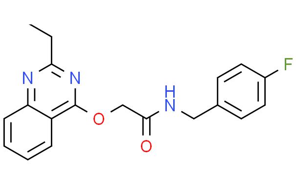 2-(2-ethylquinazolin-4-yl)oxy-N-[(4-fluorophenyl)methyl]acetamide