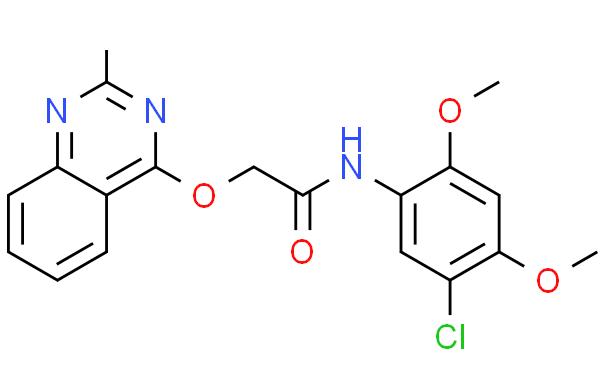 N-(5-chloro-2,4-dimethoxyphenyl)-2-(2-methylquinazolin-4-yl)oxyacetamide