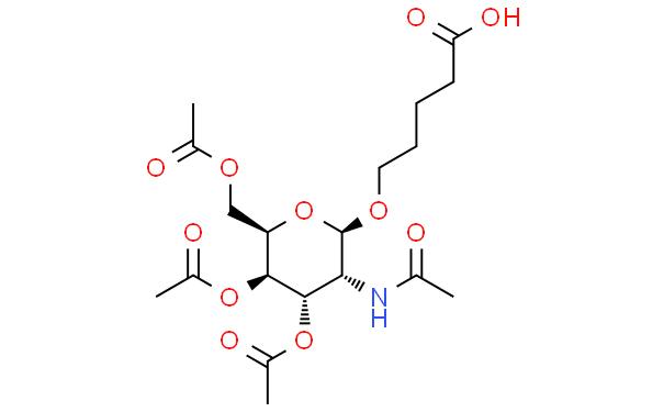 5-[(3,4,6-Tri-O-acetyl-2-acetylamido-2-deoxy-b-D-galactopyranosyl)oxy]pentanoic acid