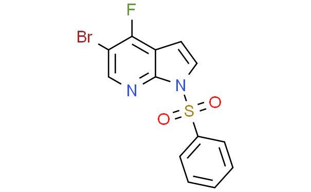 1H-Pyrrolo[2,3-b]pyridine, 5-broMo-4-fluoro-1-(phenylsulfonyl)-