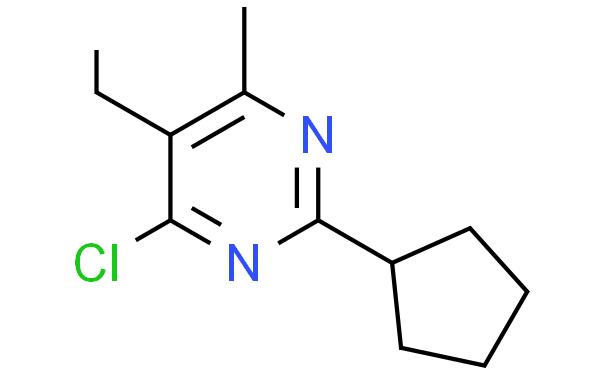 4-Chloro-2-cyclopentyl-5-ethyl-6-methylpyrimidine