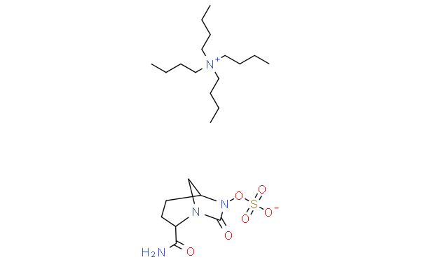 1-Butanaminium, N,N,N-tributyl-, (1R,2S,5R)-2-(aminocarbonyl)-7-oxo-1,6-diazabicyclo[3.2.1]oct-6-yl sulfate