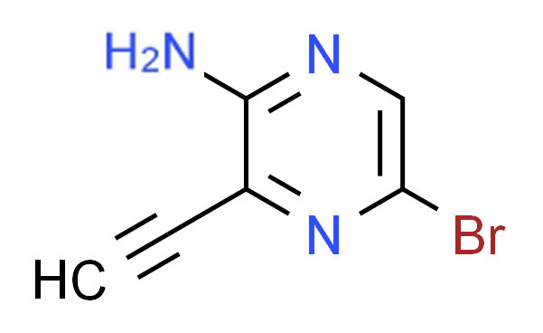 5-溴-3-乙炔基吡嗪-2-胺