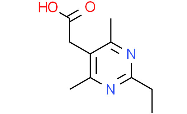 5-Pyrimidineacetic acid, 2-ethyl-4,6-dimethyl-