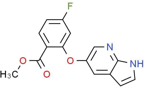 Methyl 2-[(1H-pyrrolo[2,3-b]pyridin-5-yl)oxy]-4-fluorobenzoate