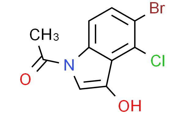 1-(5-Bromo-4-chloro-3-hydroxy-1H-indol-1-yl)ethanone