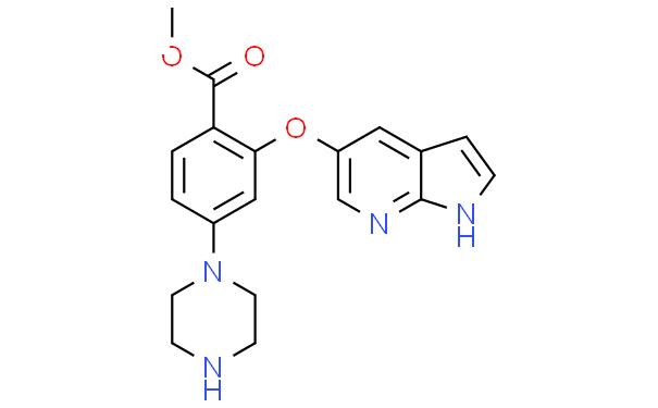 甲基 2-(1H-吡咯[2,3-B]吡啶-5-氧基)-4-(哌嗪-1-基)苯甲酸酯