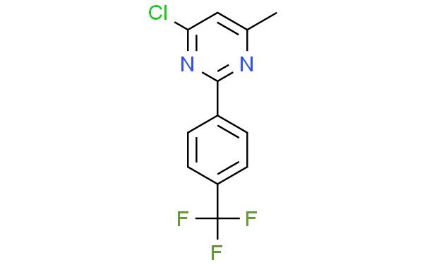 4-CHLORO-6-METHYL-2-[4-(TRIFLUOROMETHYL)PHENYL]PYRIMIDINE