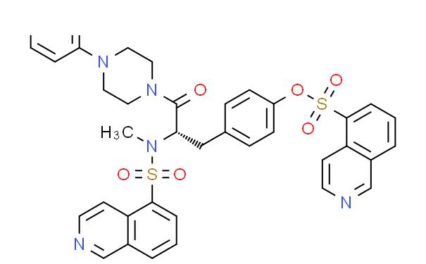1-[N,O-二(5-异喹啉磺酰基)-N-甲基-L-型酪氨酸]-4-苯基哌嗪