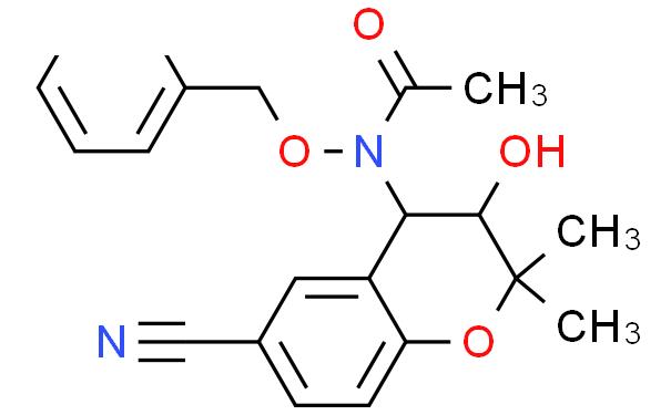 N-[(3S,4R)-6-CYANO-3,4-DIHYDRO-3-HYDROXY-2,2-DIMETHYL-2H-1-BENZOPYRAN-4-YL]-N-(PHENYLMETHOXY)ACETAMIDE