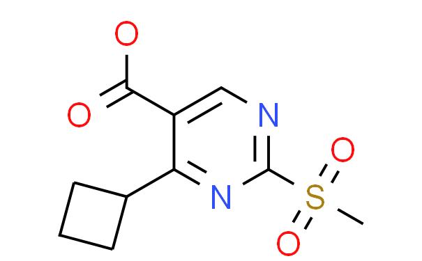 METHYL 4-CYCLOBUTYL-2-(METHYLSULFONYL)PYRIMIDINE-5-CARBOXYLATE