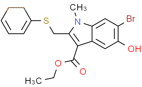 6-溴-5-羟基-1-甲基-2-(苯基硫甲基)吲哚-3-甲酸乙酯