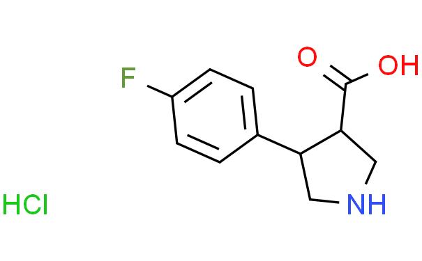 反式-4-(4-氟苯基)吡咯烷-3-羧酸盐酸盐