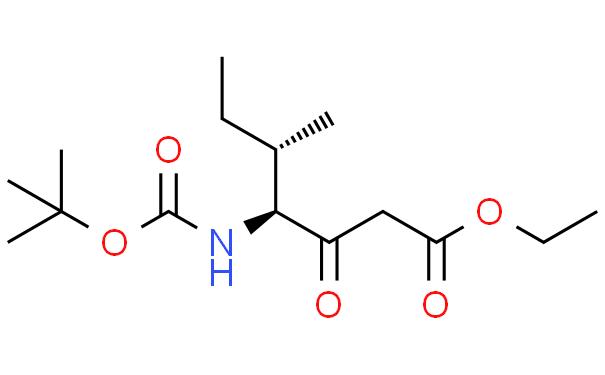 ethyl (4S,5S)-4-((tert-butoxycarbonyl)amino)-5-methyl-3-oxoheptanoate