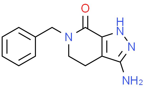7H-Pyrazolo[3,4-c]pyridin-7-one, 3-amino-1,4,5,6-tetrahydro-6-(phenylmethyl)-