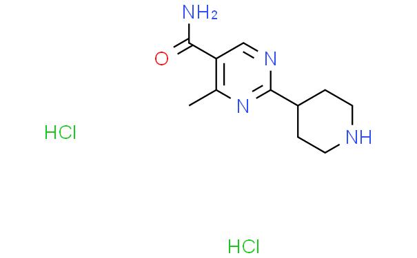4-Methyl-2-piperidin-4-yl-pyrimidine-5-carboxylic acid amide dihydrochloride