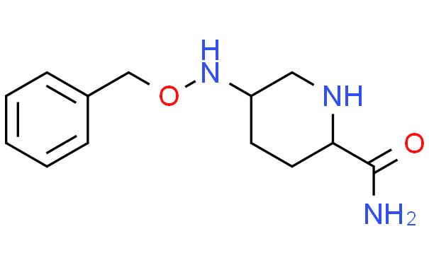 (2S,5R)-5-[(benzyloxy)amino]piperidine-2-carboxamide