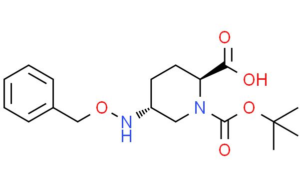 (2S,5R)-5-((benzyloxy)amino)-1-(tert-butoxycarbonyl)piperidine-2-carboxylic acid