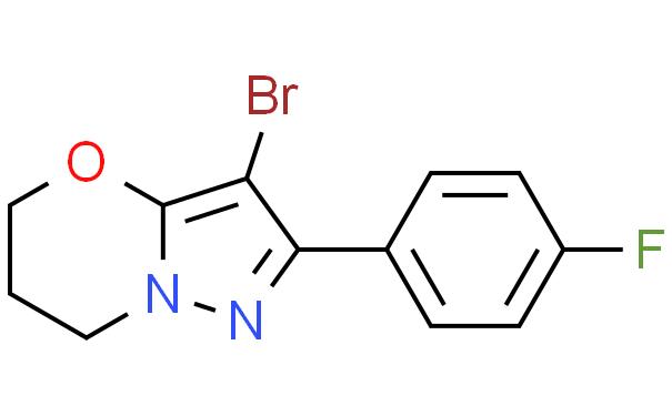 3-溴-2-(4-氟苯基)-6,7-二氢-5H-吡唑并[5,1-b][1,3]恶嗪