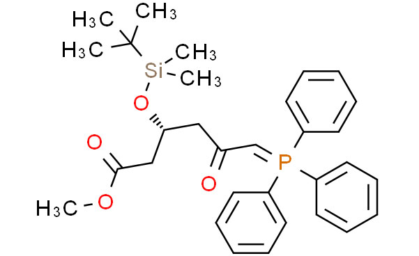 (3R)-叔丁基二甲硅氧基-5-氧代-6-三苯基膦烯己酸甲酯