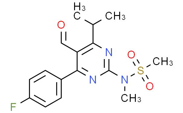 4-(4-Fluorophenyl)-6-isopropyl-2-[(N-methyl-N-methylsulfonyl)amino]pyrimidinyl-5-yl-formyl
