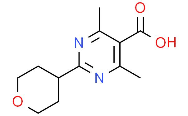 4,6-dimethyl-2-(oxan-4-yl)pyrimidine-5-carboxylic acid