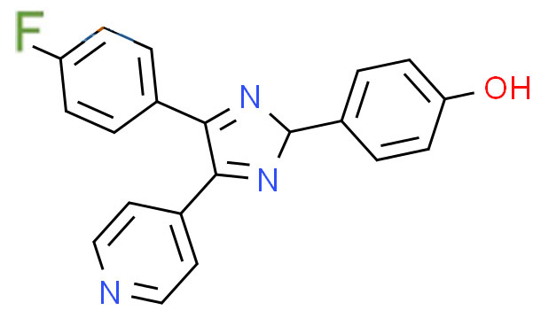 4-(4-氟苯基)-2-(4-羟基苯基)-5-(4-吡啶基)-1H-咪唑