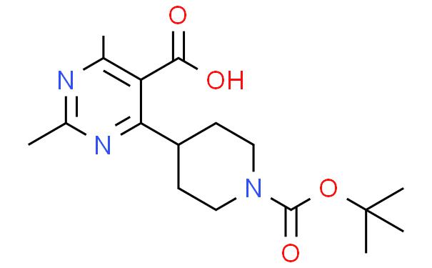 4-[1-[(1,1-二甲基乙氧基)羰基]-4-哌啶基]-2,6-二甲基-5-嘧啶羧酸