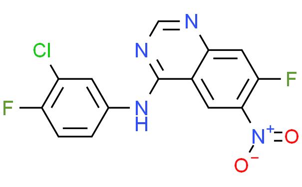 4-Quinazolinamine, N-(3-chloro-4-fluorophenyl)-7-fluoro-6-nitro-