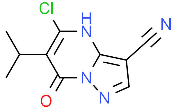 PYRAZOLO[1,5-A]PYRIMIDINE-3-CARBONITRILE, 5-CHLORO-4,7-DIHYDRO-6-(1-METHYLETHYL)-7-OXO-