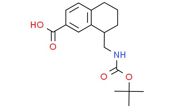 8-({[(叔-丁氧基)羰基]氨基-}甲基)-5,6,7,8-四氢萘-2-甲酸