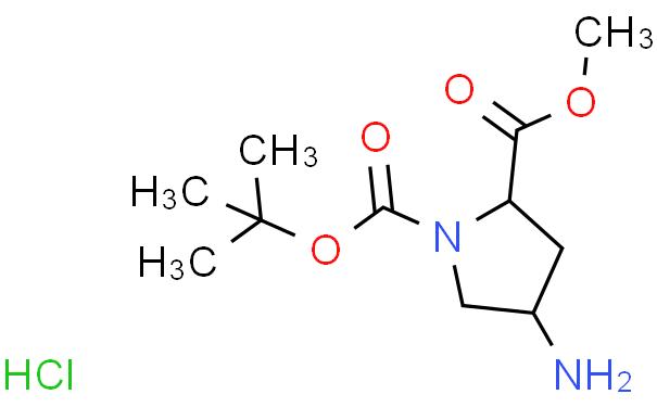 (2S,4S)-1-叔丁基 2-甲基 4-氨基吡咯烷-1,2-二甲酸酯盐酸盐