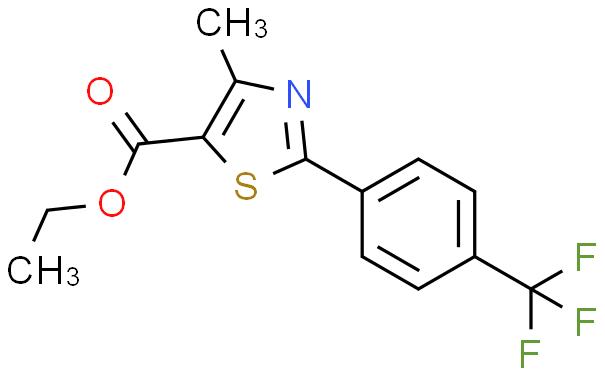 Ethyl 4-methyl-2-[4-(trifluoromethyl)phenyl]-1,3-thiazole-5-carboxylate