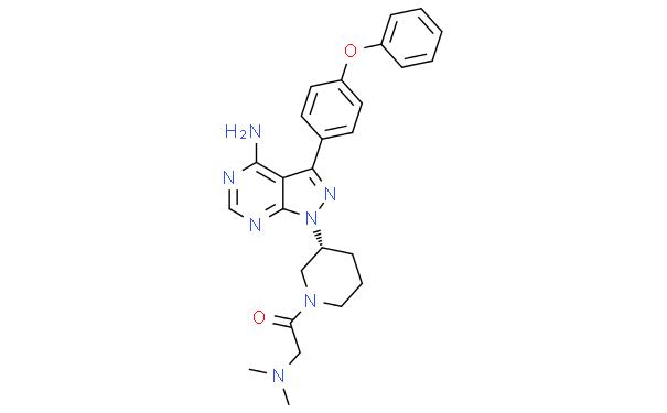 1-[(3R)-3-[4-Amino-3-(4-phenoxyphenyl)-1H-pyrazolo[3,4-d]pyrimidin-1-yl]-1-piperidinyl]-2-(dimethylamino)-ethanone