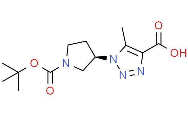 1H-1,2,3-Triazole-4-carboxylic acid, 1-[(3R)-1-[(1,1-dimethylethoxy)carbonyl]-3-pyrrolidinyl]-5-methyl-