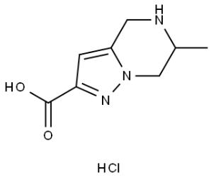 6-甲基-4,5,6,7-四氢吡唑并[1,5-a]吡嗪-2-羧酸盐酸盐