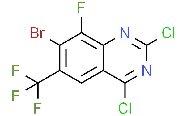 7-bromo-2,4-dichloro-8-fluoro-6-(trifluoromethyl)quinazoline