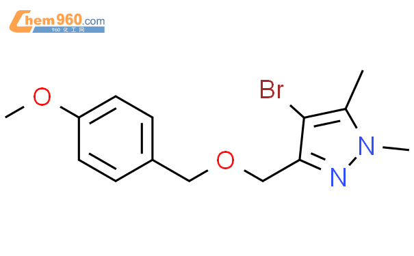 1H-Pyrazole, 4-bromo-3-[[(4-methoxyphenyl)methoxy]methyl]-1,5-dimethyl-
