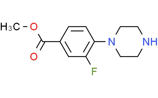 methyl 3-fluoro-4-(piperazin-1-yl)benzoate