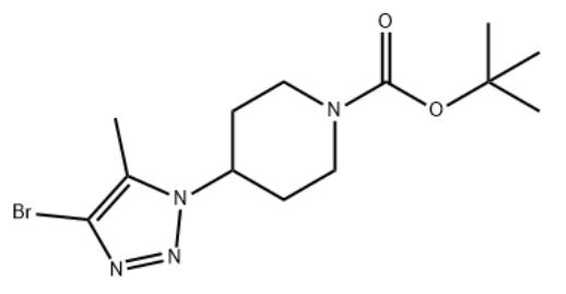 4-(4-溴-5-甲基-1H-1,2,3-三唑-1-基)哌啶-1-甲酸叔丁酯