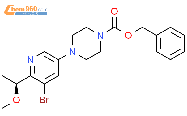 benzyl (S)‑4‑(5‑bromo‑6‑(1‑methoxyethyl)pyridin‑3‑yl)piperazine‑1‑carboxylate